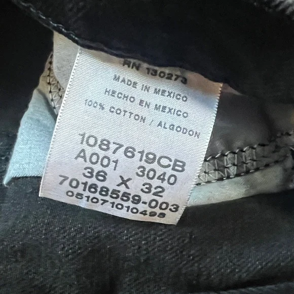 Rustler Men's Classic Black Straight Jeans ๐ - Picture 7 of 10